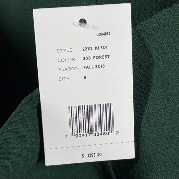 NEW Michael Kore Collection Pants Womens 8 green fit flare designer trouser - Picture 5 of 10